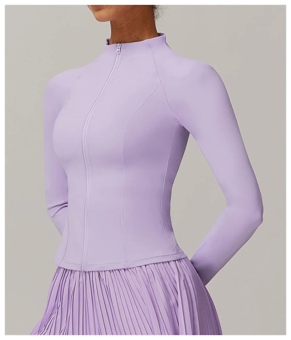 ZipSculpt Jacket - Stand Collar