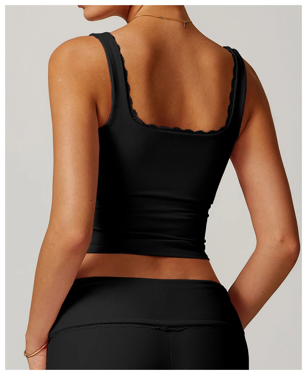 RuffleSquare Bra - Square Neck