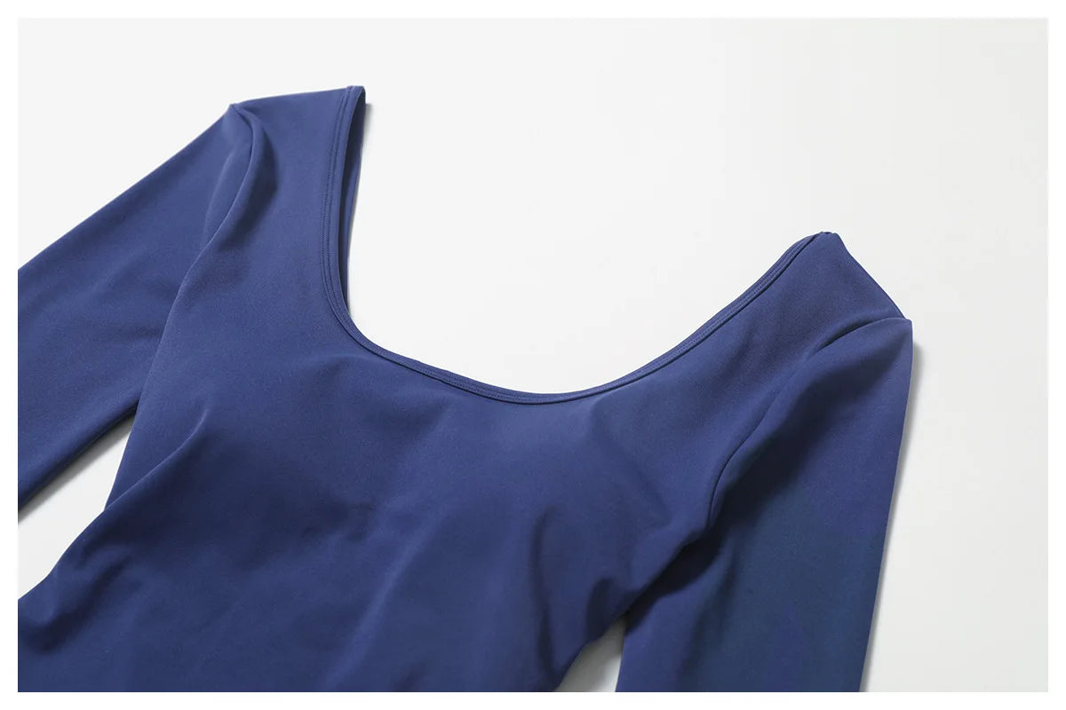 Sculpt Jumpsuit - Backless Long Sleeve