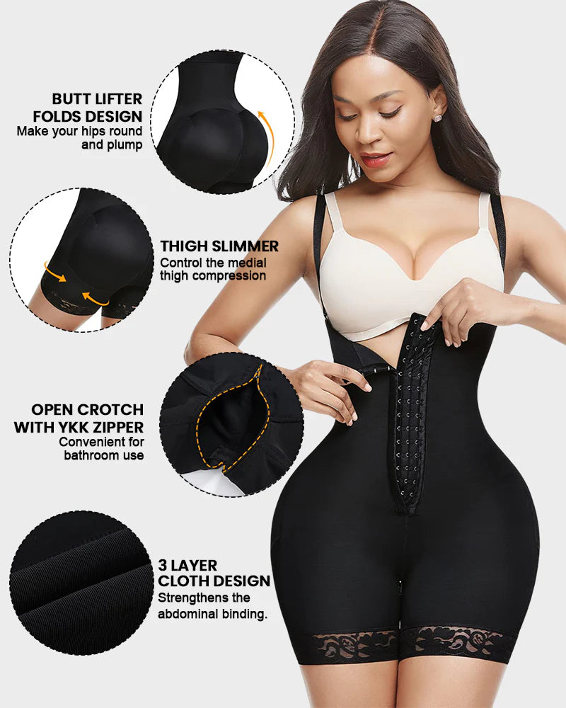 QualisPrime® Tummy Control Butt Lifter Bodysuit BBL Fajas