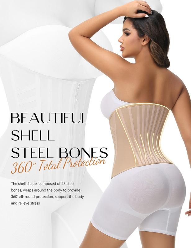 Fajas Colombianas Double Compression Tummy Control Waist Trainer