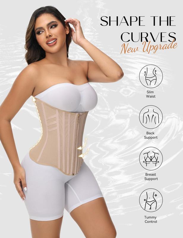 Fajas Colombianas Double Compression Tummy Control Waist Trainer