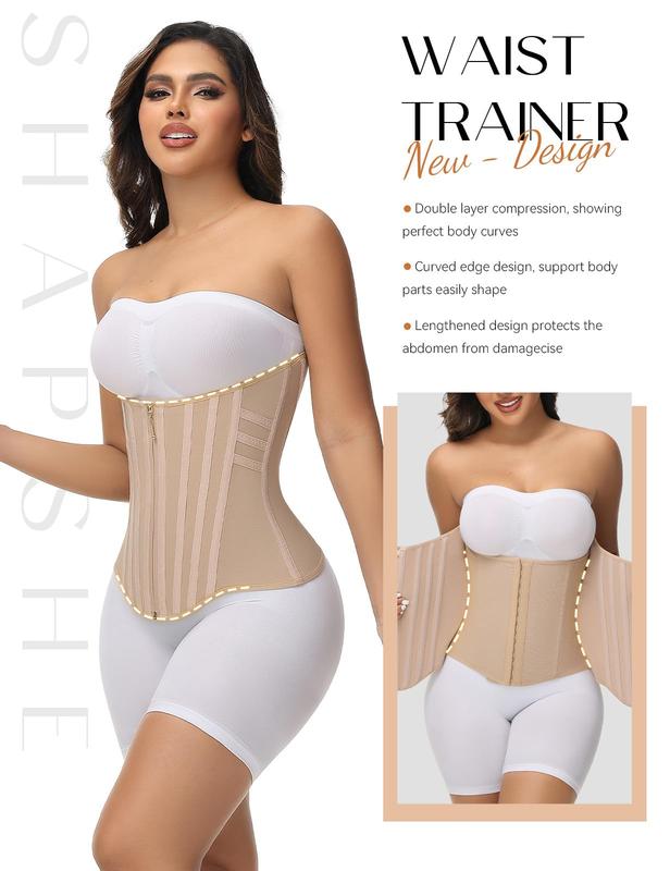 Fajas Colombianas Double Compression Tummy Control Waist Trainer