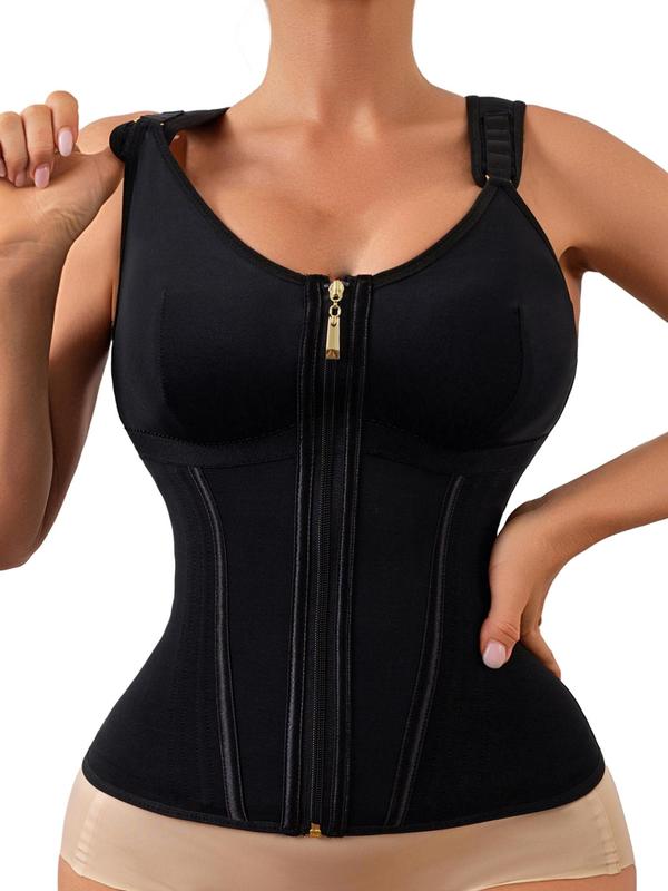 Waist Trainer adjustable Corset for Women Tummy Control Shaper with Zipper Bras Push Up