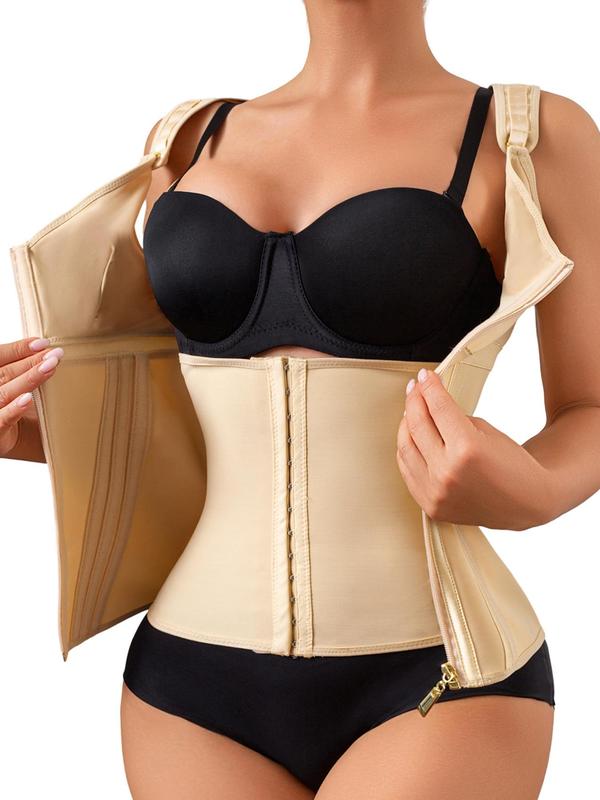 Waist Trainer adjustable Corset for Women Tummy Control Shaper with Zipper Bras Push Up