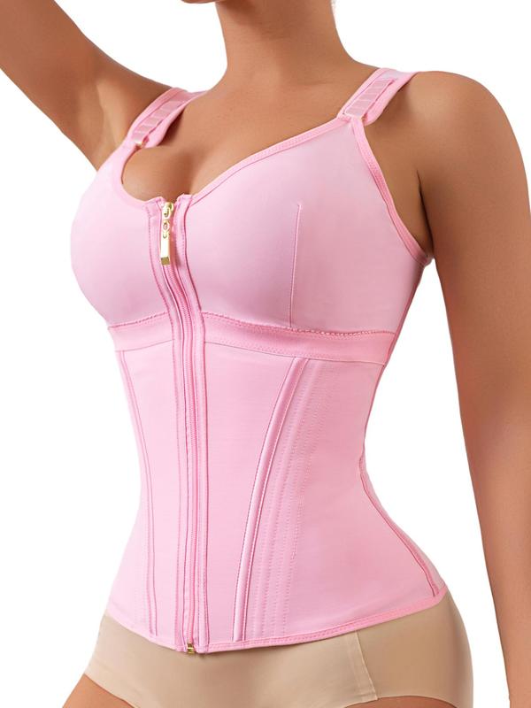 Waist Trainer adjustable Corset for Women Tummy Control Shaper with Zipper Bras Push Up