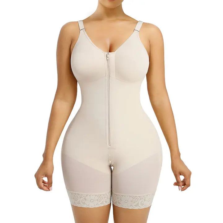 Women’s Fajas Colombianas shapewear Tummy Control Butt Lifter Shaper with Zipper Crotch detachable shoulder strap SpringStatements
