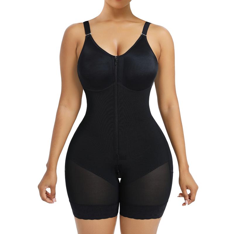 Women’s Fajas Colombianas shapewear Tummy Control Butt Lifter Shaper with Zipper Crotch detachable shoulder strap SpringStatements