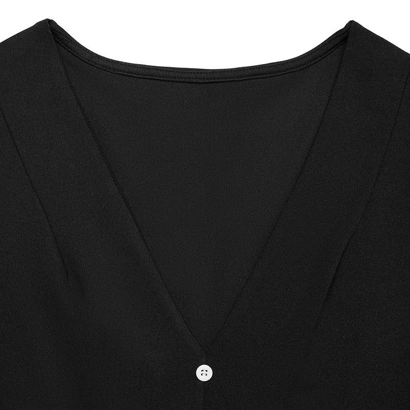 Monochrome Muse – A-Line Mini Dress